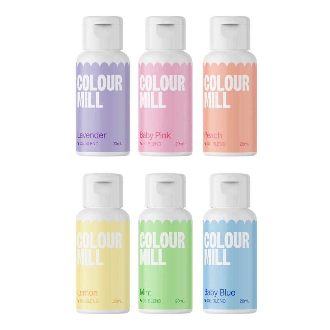 Colour Mill Oljebasert Matfarge - 6 pastellfarger