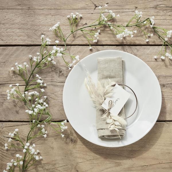 Girlander med hvite blomster - 1,8 meter