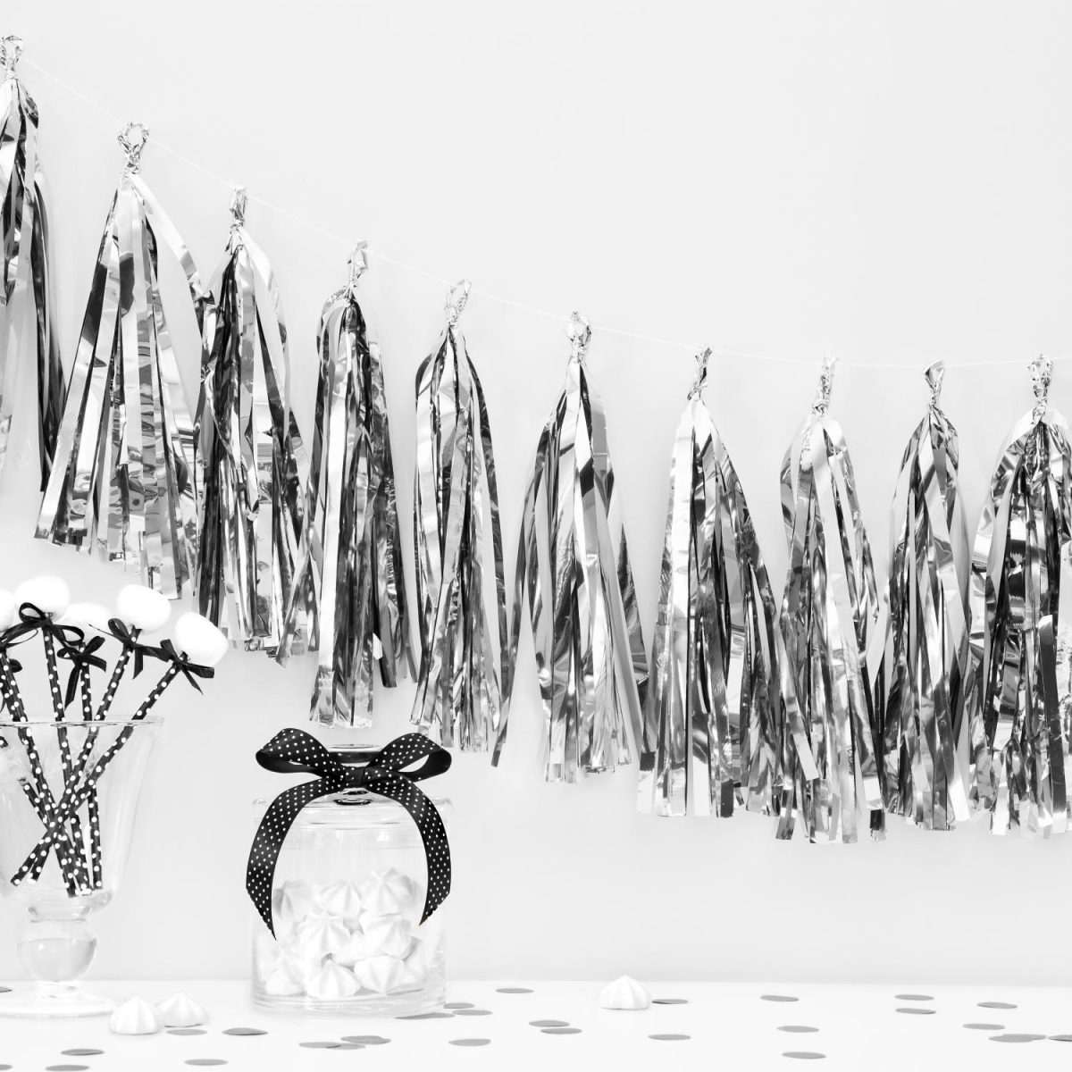 Girlander tassel - sølv