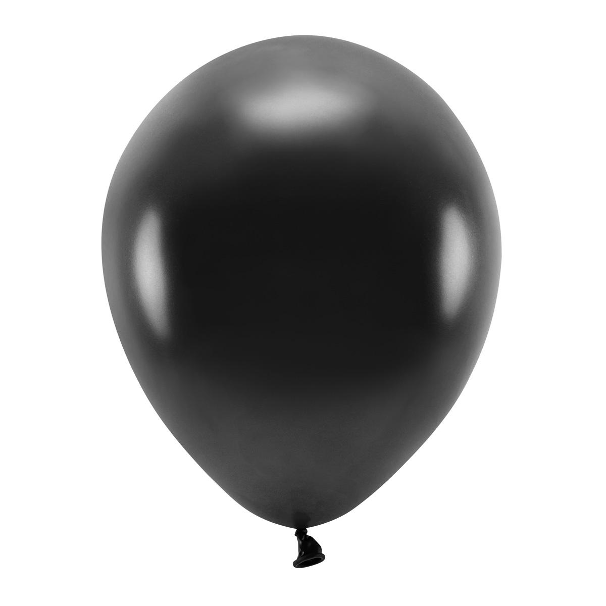 Ballonger metallic svart, 30 cm - 100 stk