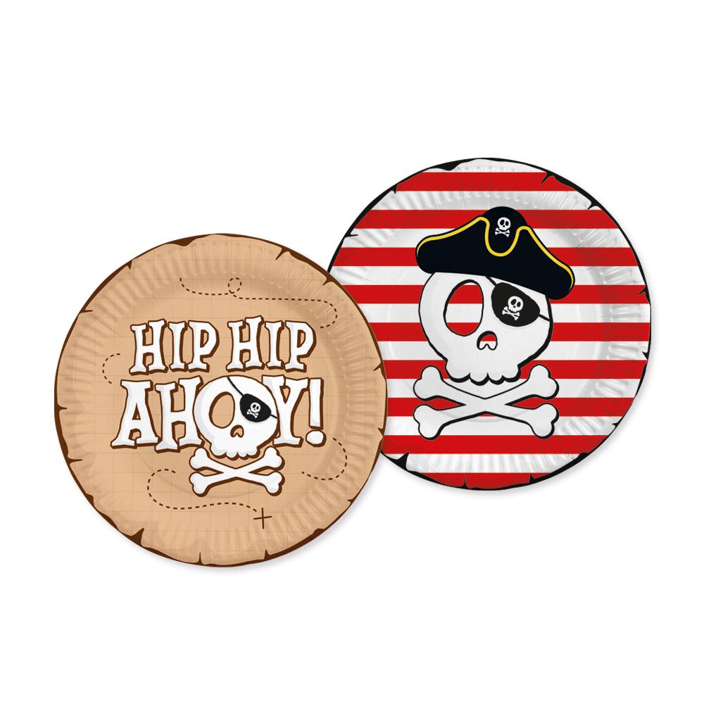 Papptallerkener, Pirat Hip hip Ahoy - 8 stk
