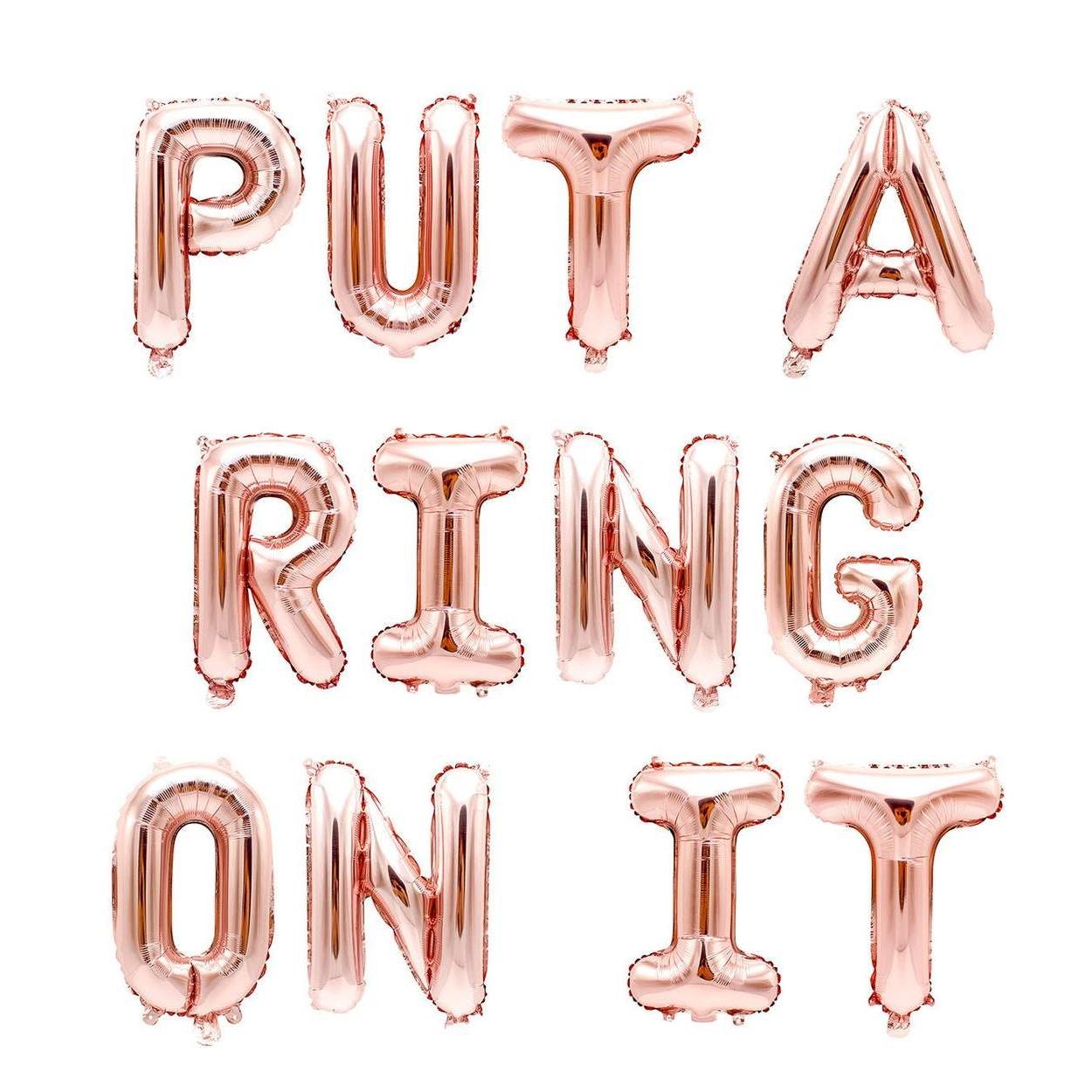 Folieballonger - Put a ring on it
