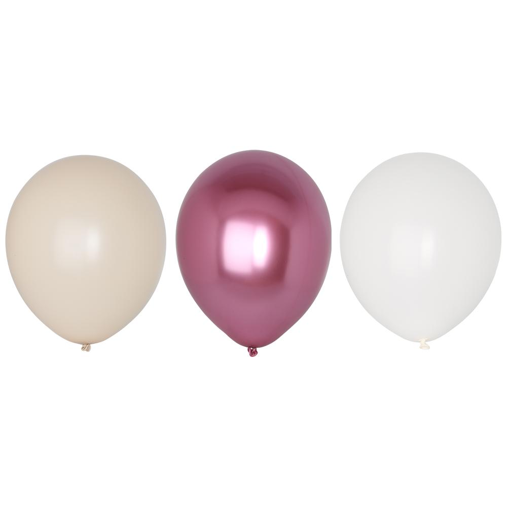 Ballonger, rosa miks - 6 stk