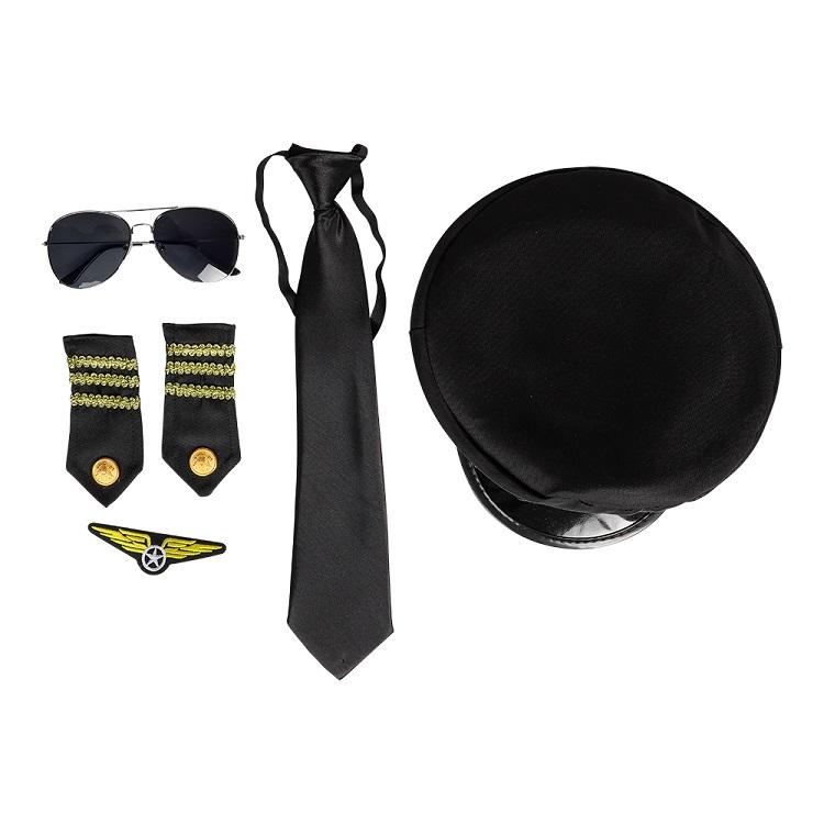 Kostyme , Pilot kit - Svart og gull
