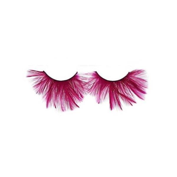 Løsvipper, fjær - rosa