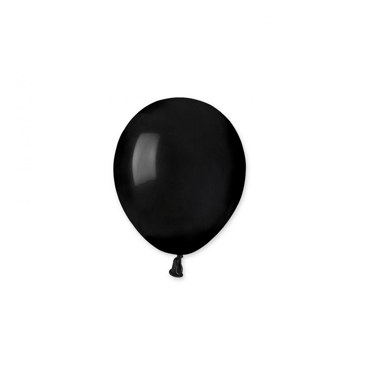 Ballonger 12 cm, svart - 20 stk