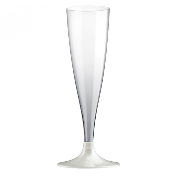 Champagneglass, perlemor stett - 6 stk