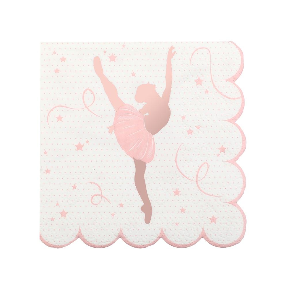 Servietter kaffe, ballerina – 20 stk
