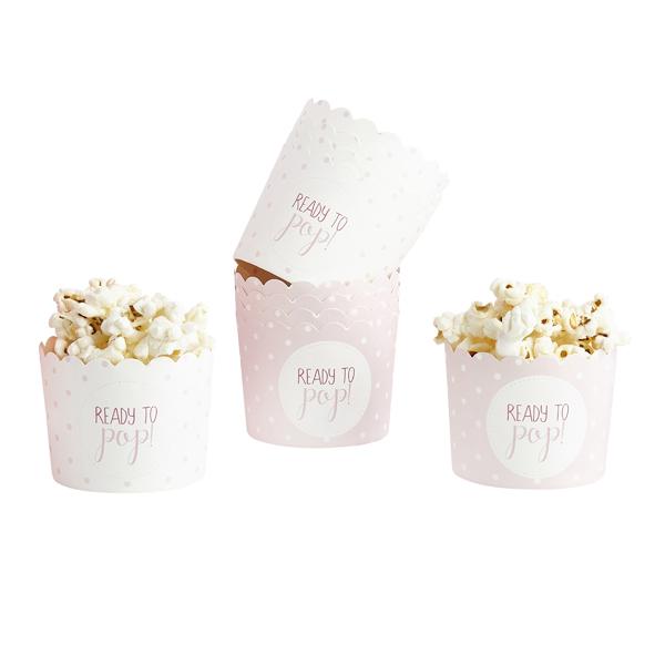 Snacksbeger ready to pop, rosa – 10 stk