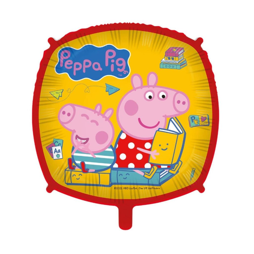 Folieballong firkantet - Peppa gris