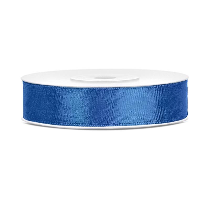 Silkebånd 12mm, mørk blå – 25 m