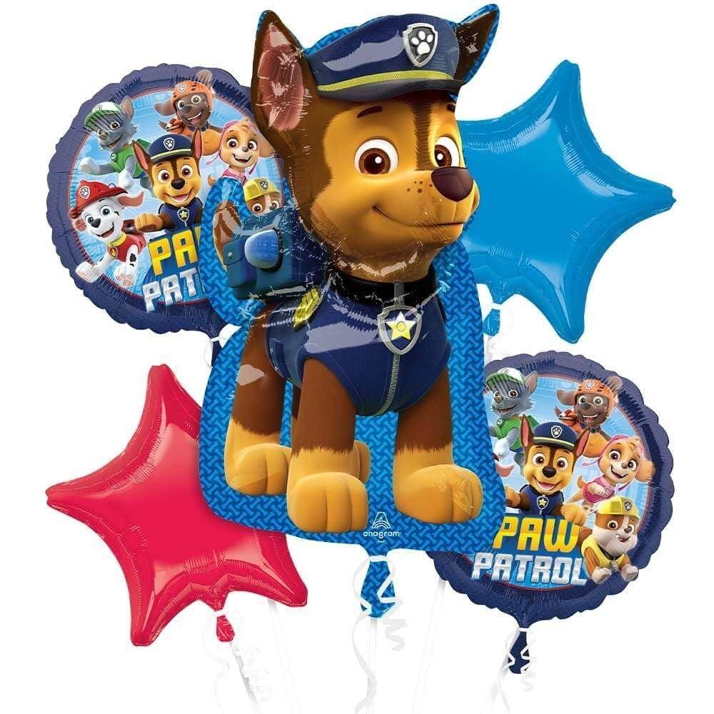 Ballongbukett, Paw Patrol - 5 folieballonger