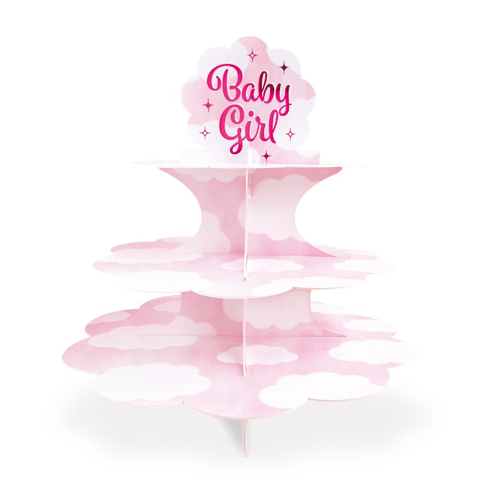 Snacks stativ 3 etasjer - Baby girl