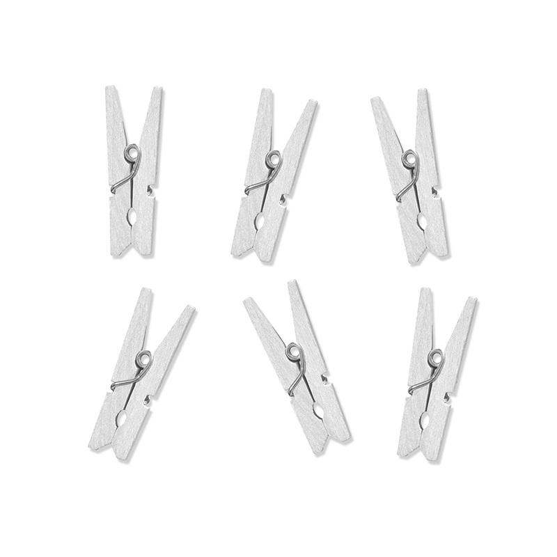 Pynteklyper medium, hvit - 12 stk