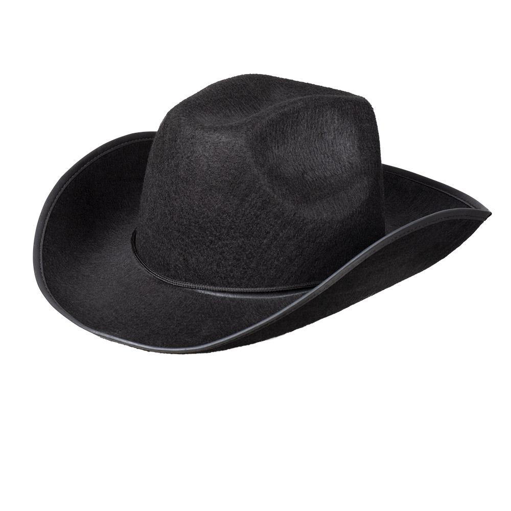 Cowboyhatt enkel - svart