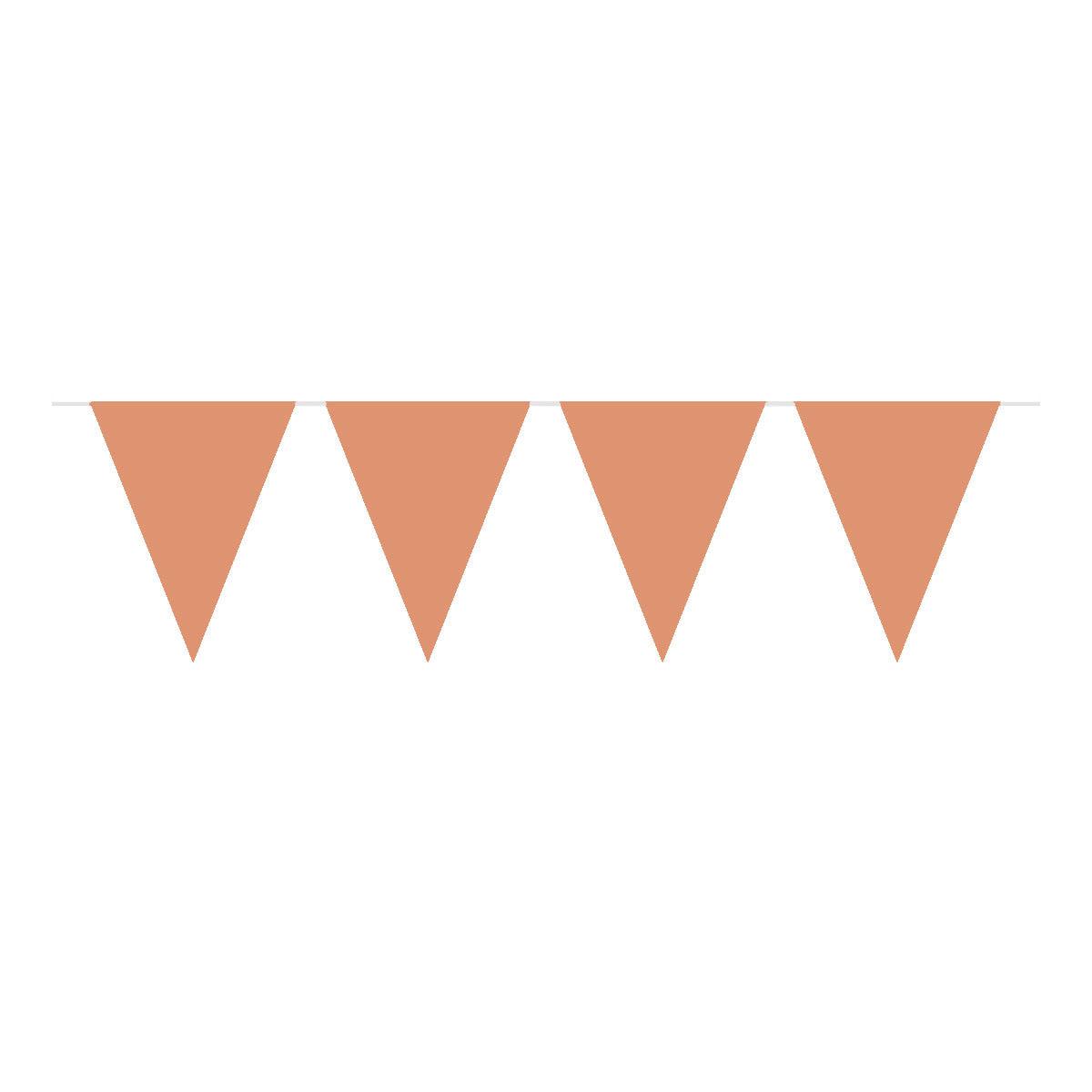 Flaggbanner rosegull - 10 meter