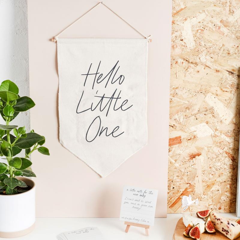 Lerret - Hello little one og 20 minnekort