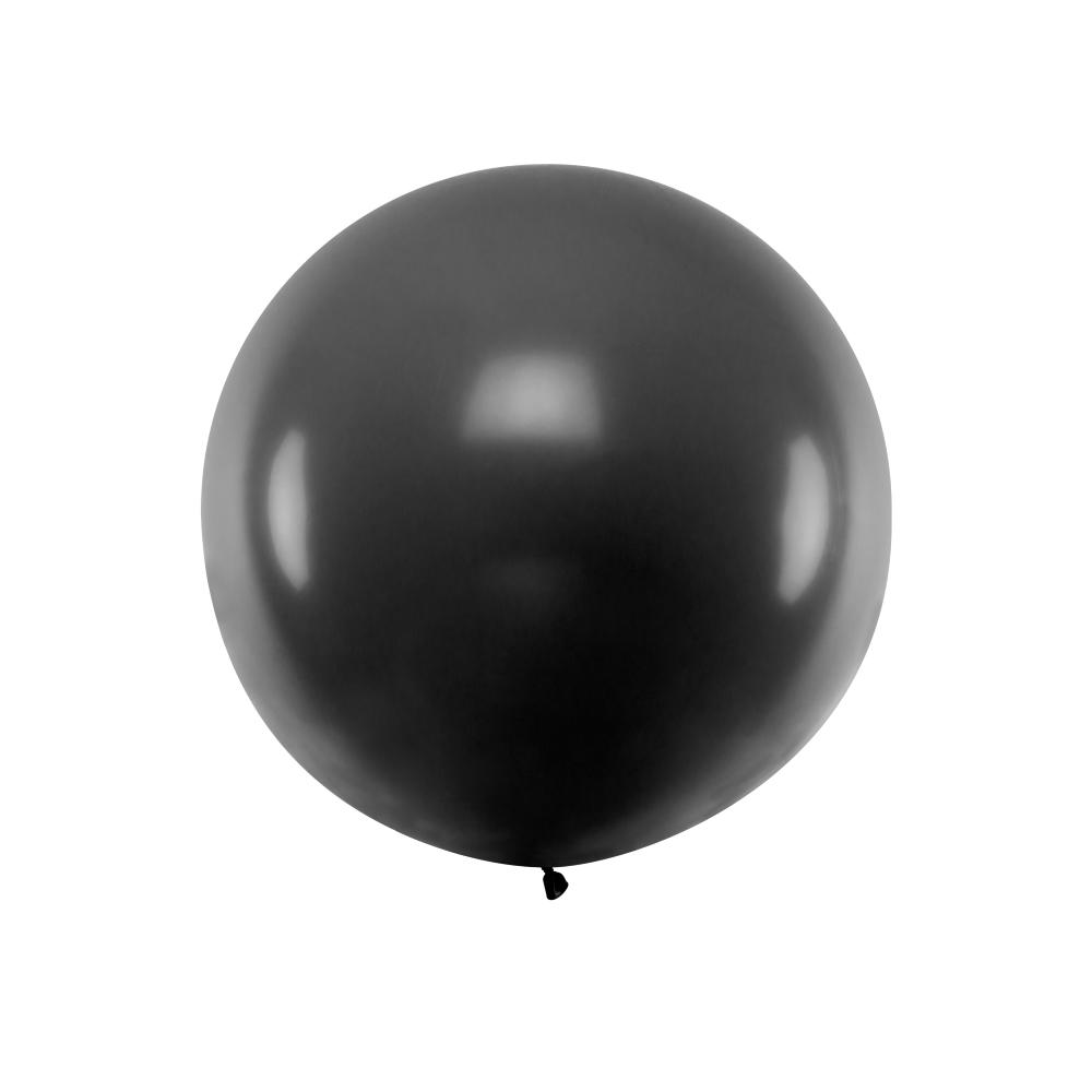 Gigantisk ballong, pastell 100 cm - Svart