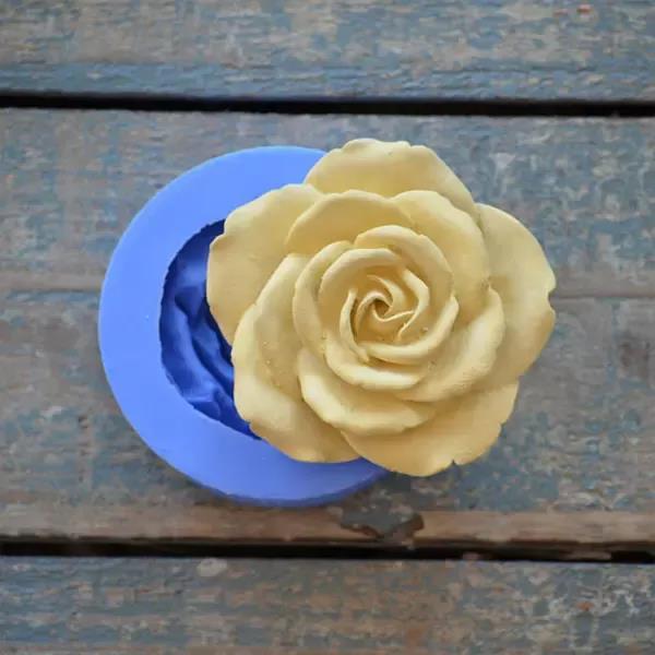 Silikonform til kakepynt - Rose 80mm