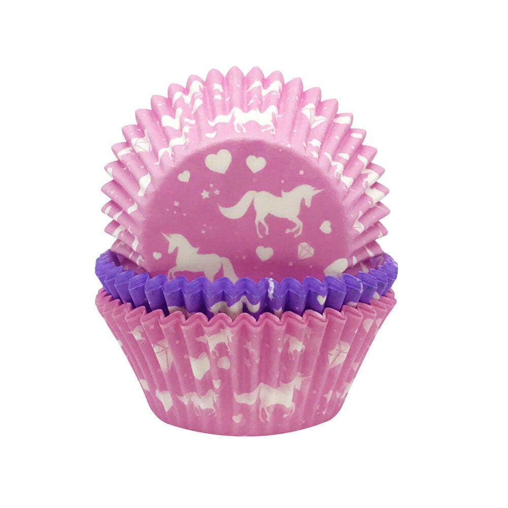 Cupcakeformer, enhjørningmiks – 75 stk