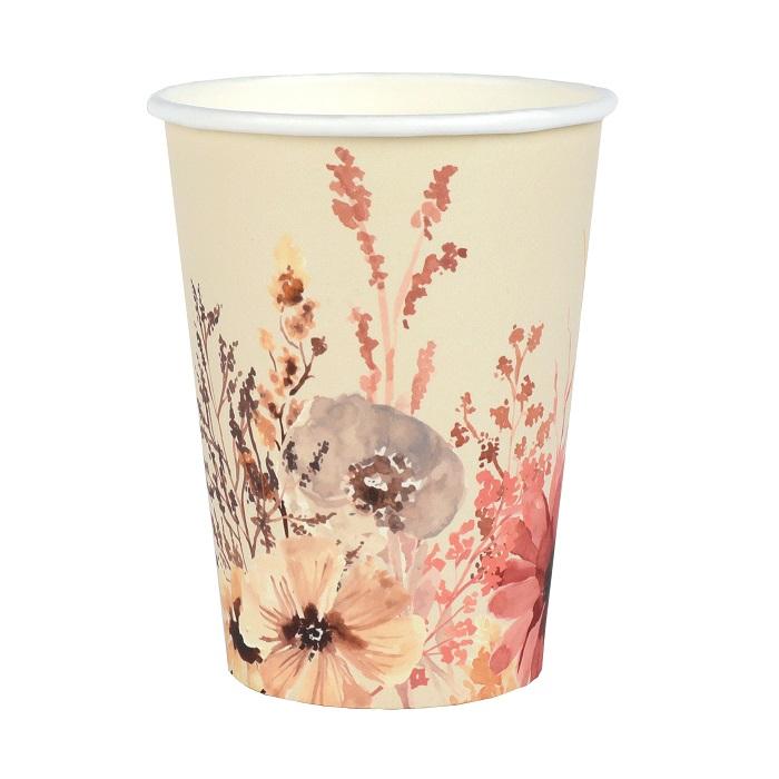 Pappkopper, bohemske blomster – 10 stk