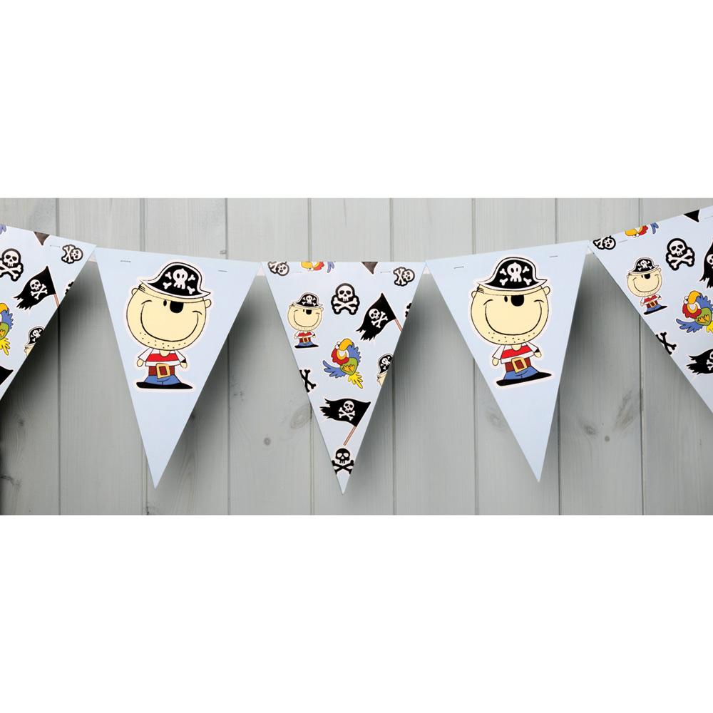 Flaggbanner pirat - 3 meter