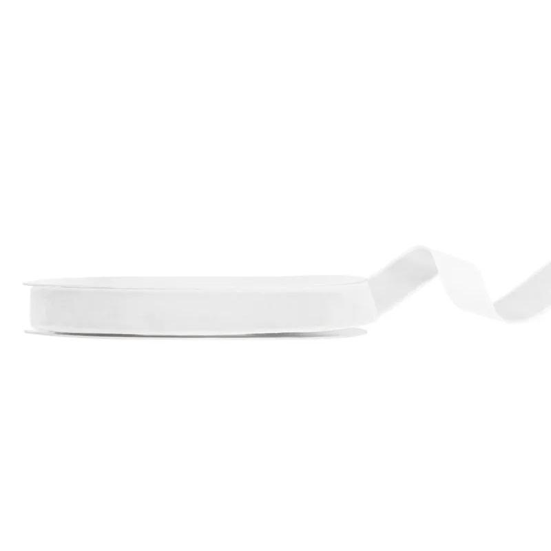 Velurbånd 15mm, Hvit – 10 m