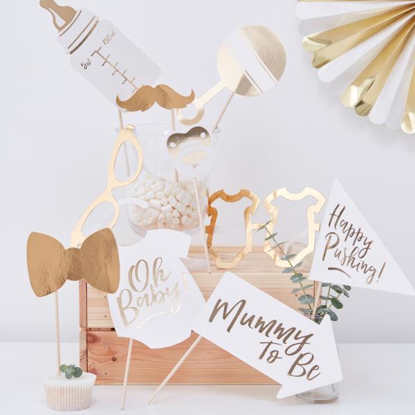 Fotopinner, Babyshower - 10 stk