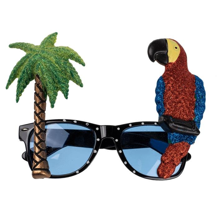 Brille - papegøye og palme