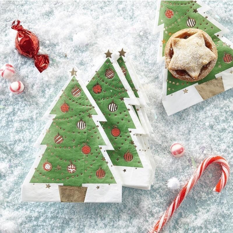 Servietter juletre – 12 stk
