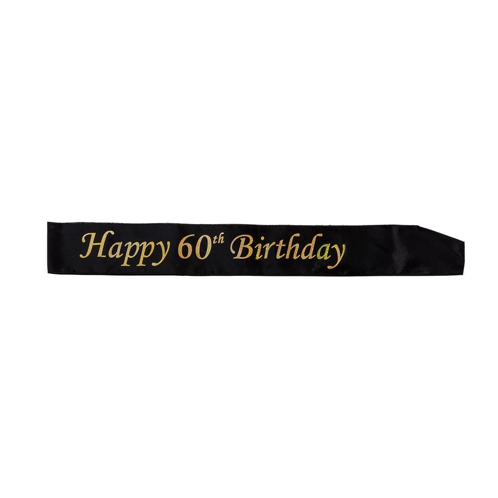 Festbånd - Happy 60th Birthday
