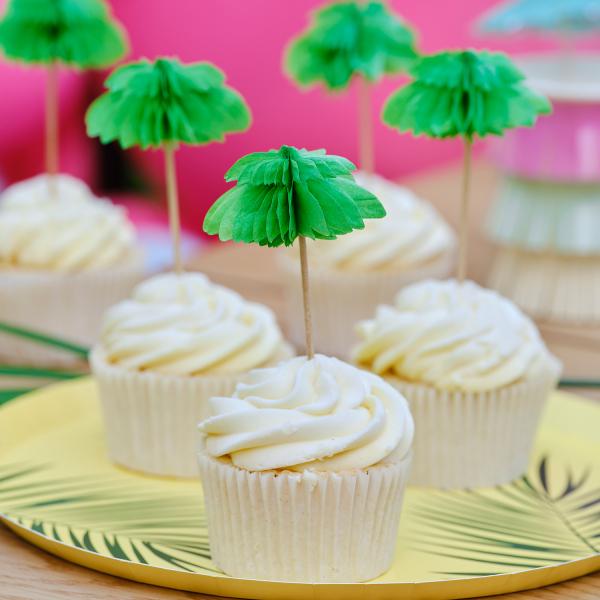 Cupcakepynt, Palme  - 6 stk