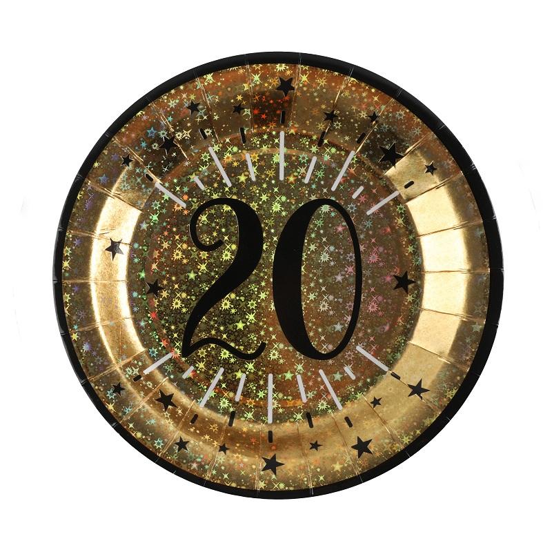 Papptallerkener, 20 år – 10 stk
