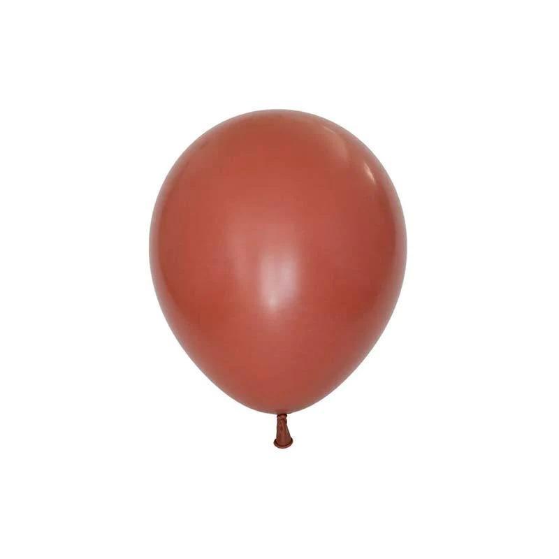 Ballonger 12 cm, terrakotta brun - 10 stk