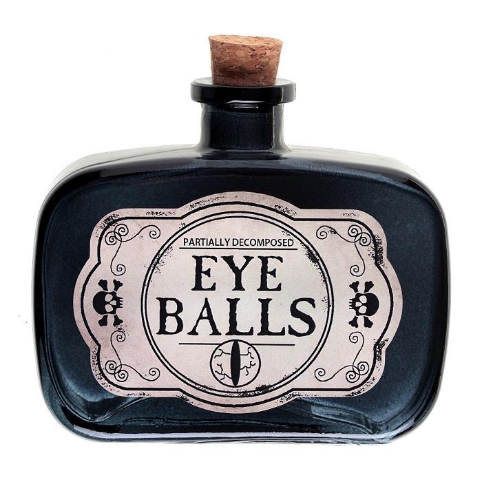 Glassflaske 10cm - Eye balls