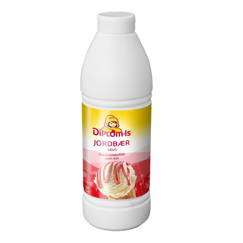 Diplom-Is Jordbærsaus