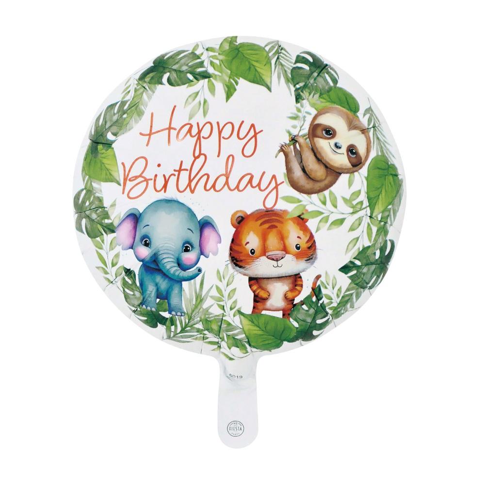 Folieballong, Happy birthday - Søte jungeldyr