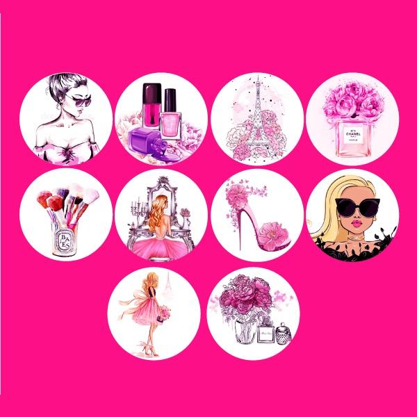Spiselig kakepynt, girls world - 15 stk