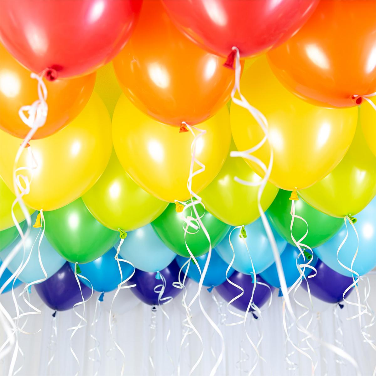 Ballonghimmel gjør det selv, regnbue - 30 ballonger