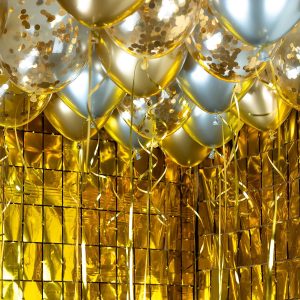 Ballonghimmel gjør det selv, metallic glam - 30 ballonger