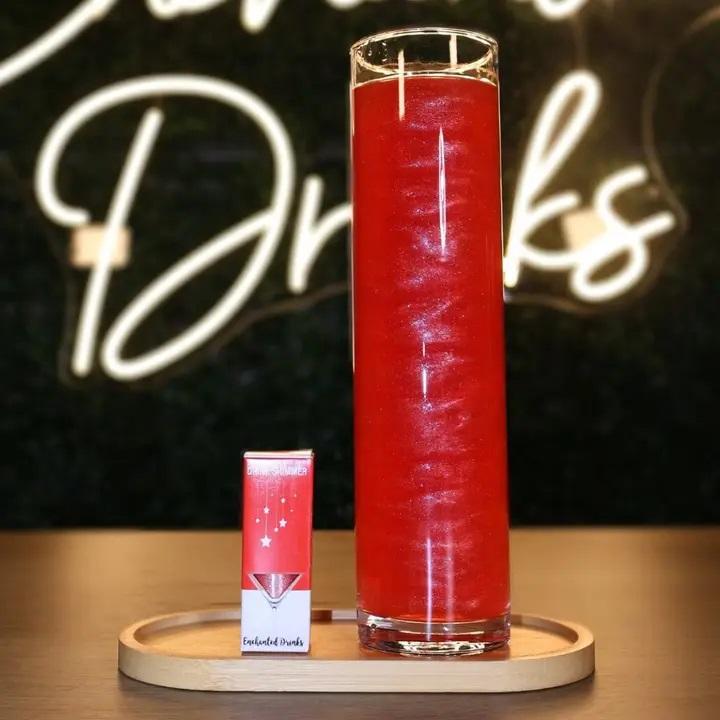Drinkglitter - Rød