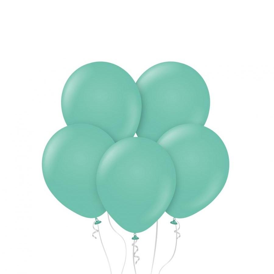 Ballonger, grønn teal - 10 stk