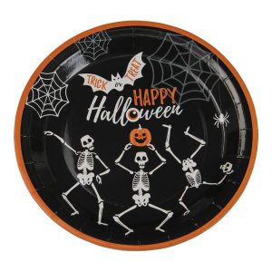 Papptallerkener halloween – 8 stk