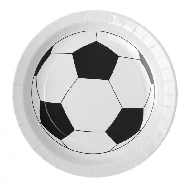Papptallerkener, fotball - 10 stk