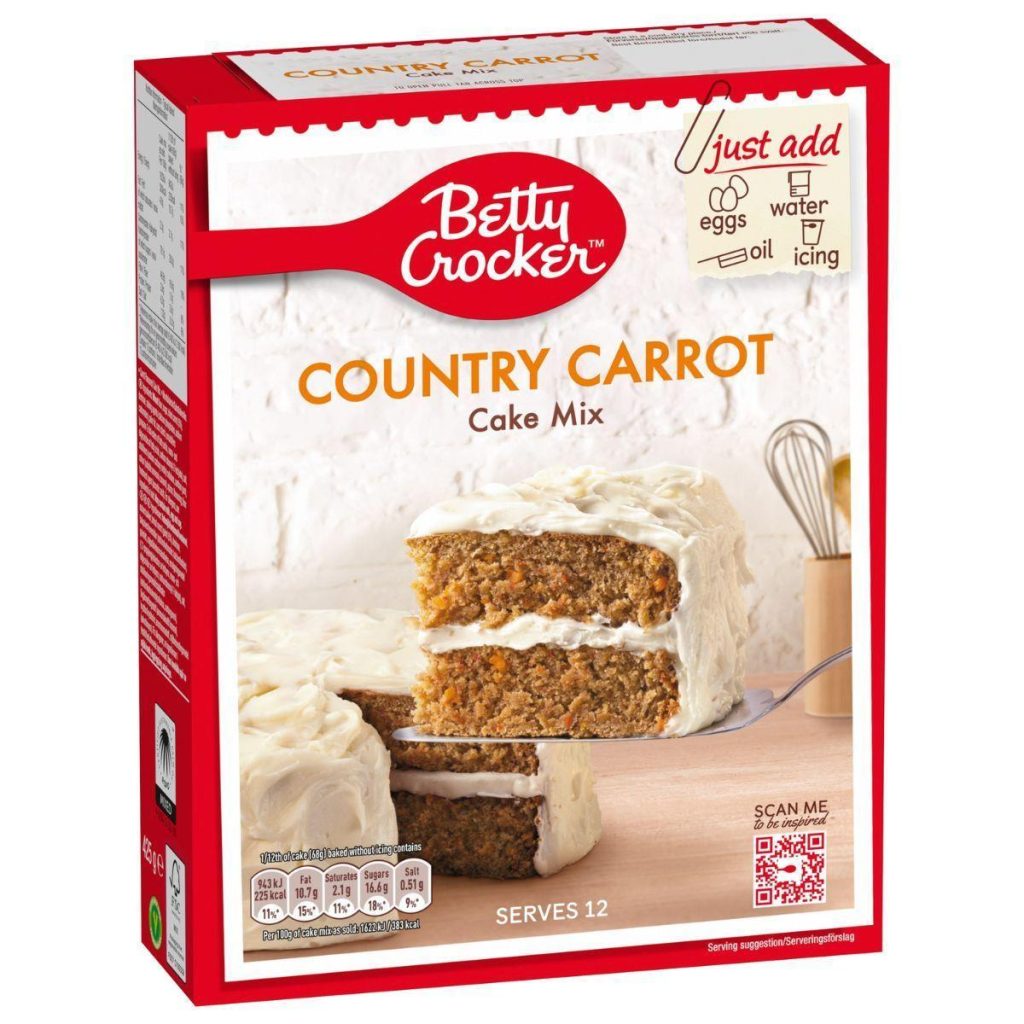 Bakemiks, Betty Crocker Gulrotkake - 425g