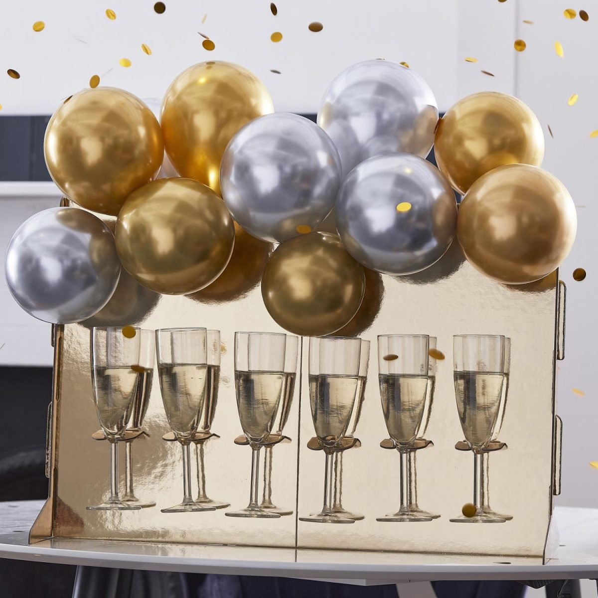Champagnestativ med ballonger