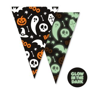 Vimpelbanner søt halloween, selvlysende - 6m