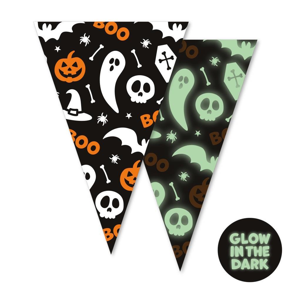 Vimpelbanner søt halloween, selvlysende - 6m