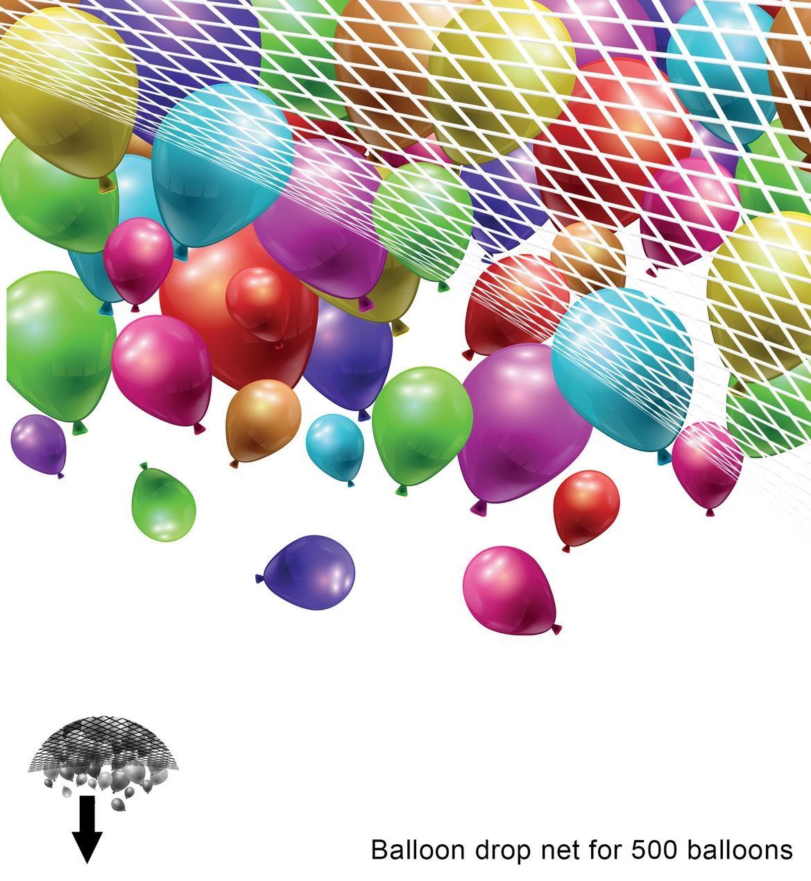 Nett for ballongslipp - 500 ballonger