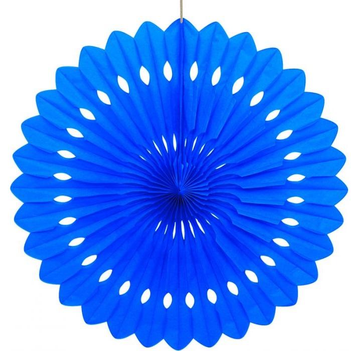 Papirvifte mørk blå – 40 cm